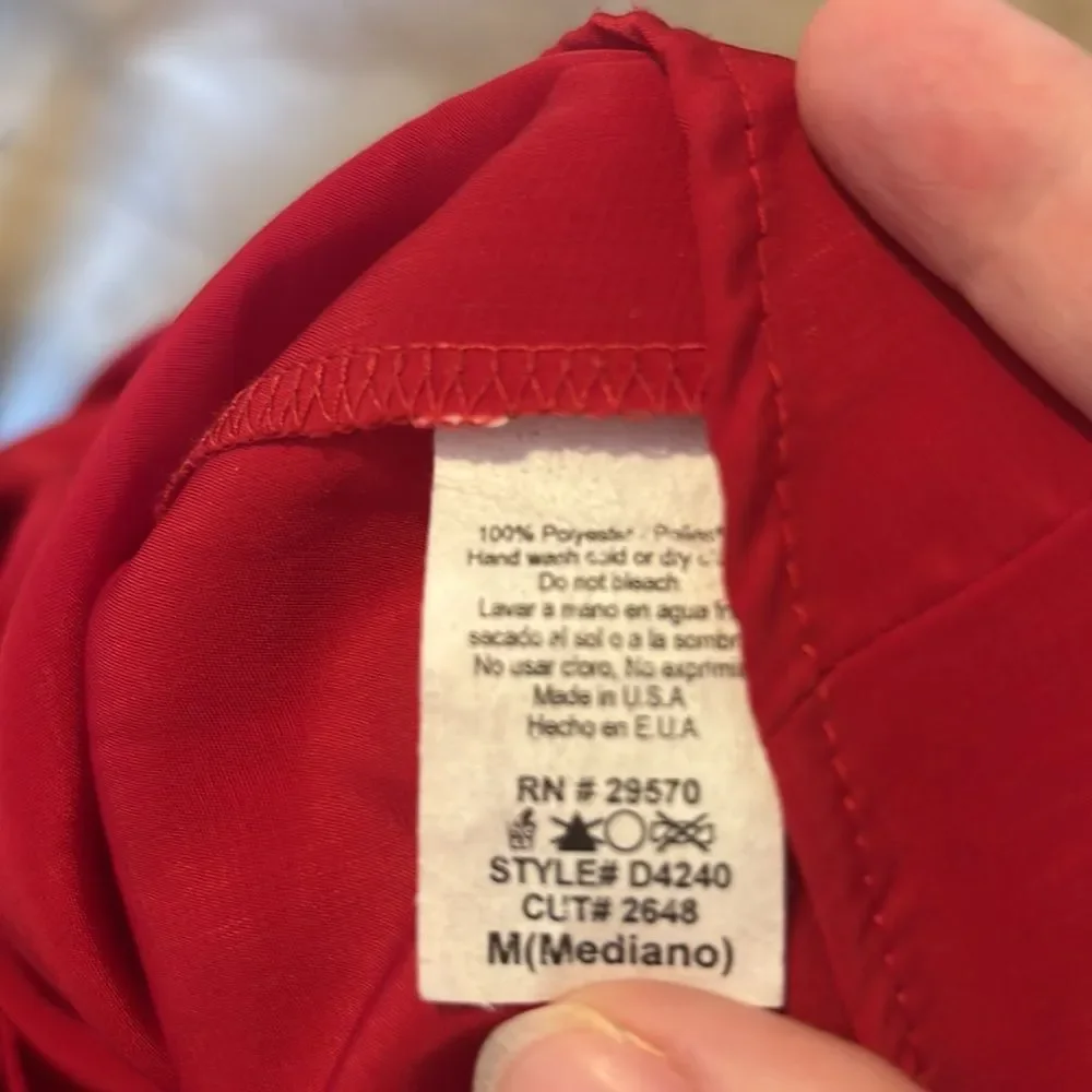 Tinley red faux wrap dress size medium - Picture 5 of 5